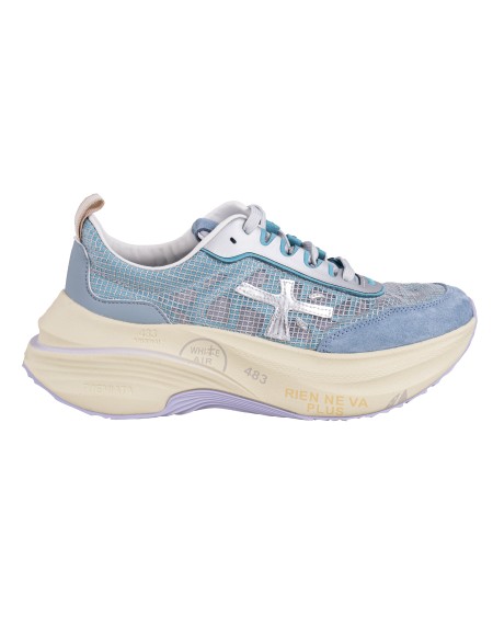 Shop PREMIATA  Scarpa: Premiata Sneaker "Hill". 
Suola rialzata.
Iconico logo laterale.
Timbri distintivi sulla suola.
Design casual moderno e di tendenza.
Composizione: Suola: 85% EVA 15% RUBBER; Tomaia: 55% PL 15% PA 20% CALF LEATHER 10% PU; Fodera: 40% GOAT LATHER 46% NY 14% PU.
Fabbricato in Vietnam.. HILL-7506